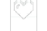 Pixel Heart Pop Up Card | Pop Up Card Templates, Heart Pop regarding Pixel Heart Pop Up Card Template