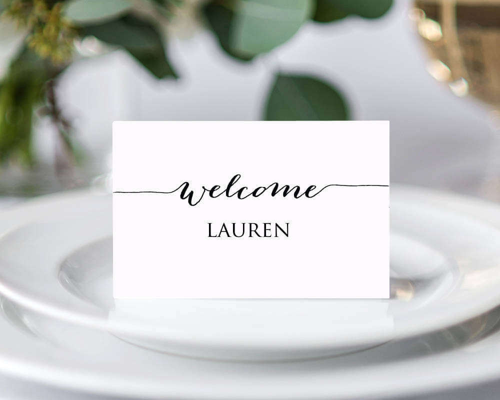 Place Card Designs – Yatay.horizonconsulting.co Inside Amscan Imprintable Place Card Template