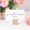 Place Cards Printable Template, Flat And Folded Welcome For Place Card Setting Template