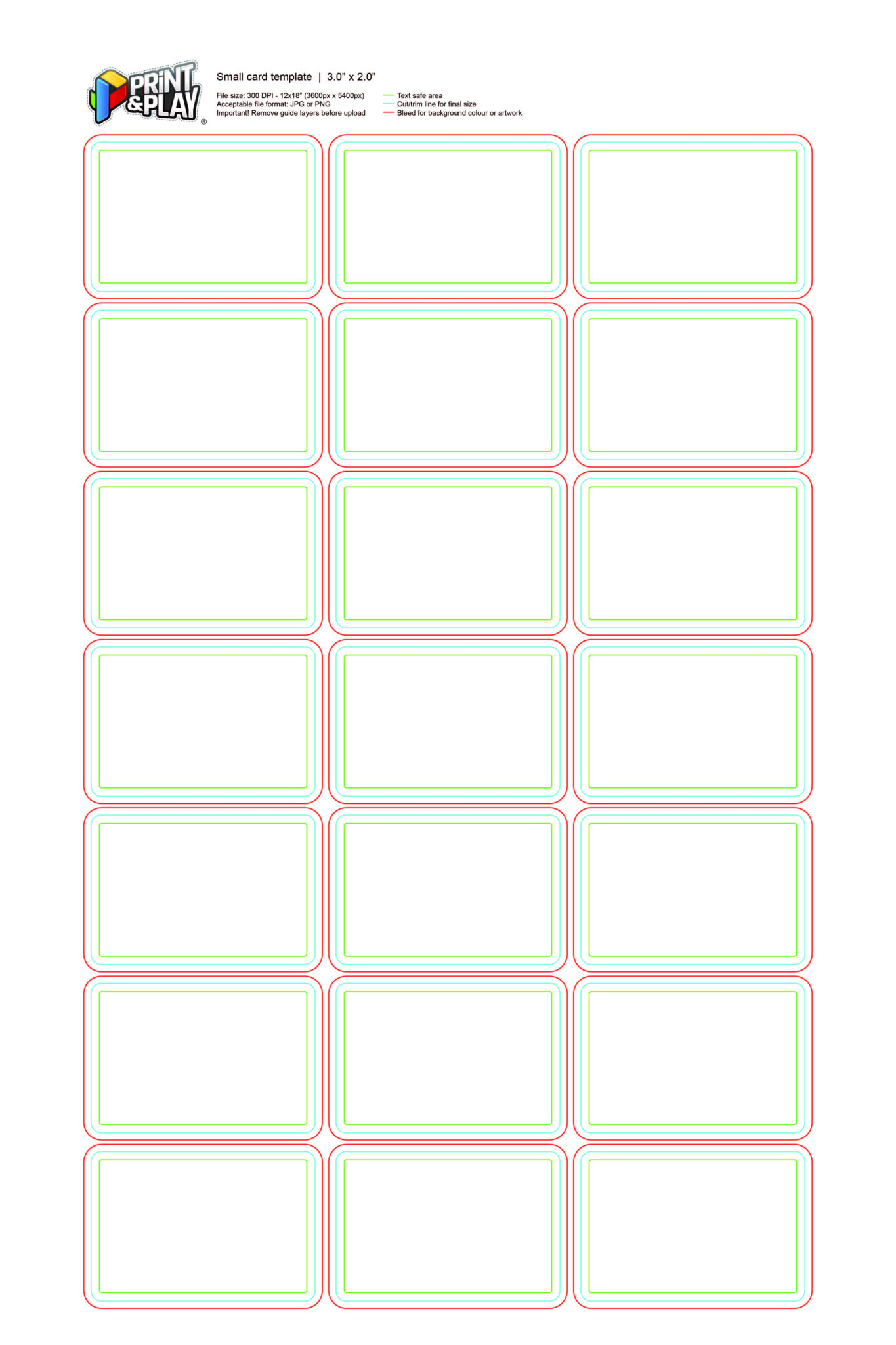 Playing Card Template Illustrator