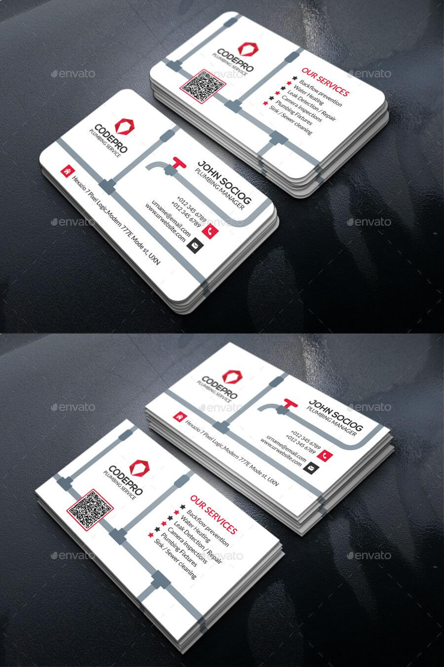 Plumbing Business Card Template Psd | Make Business Cards Within Business Card Maker Template