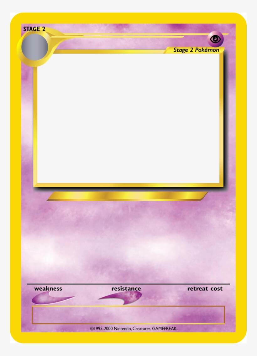 Pokemon Card Template Png - Blank Top Trumps Template Inside Top Trump Card Template