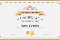 Polished Design Certificate For Powerpoint | Certificate for Award Certificate Template Powerpoint