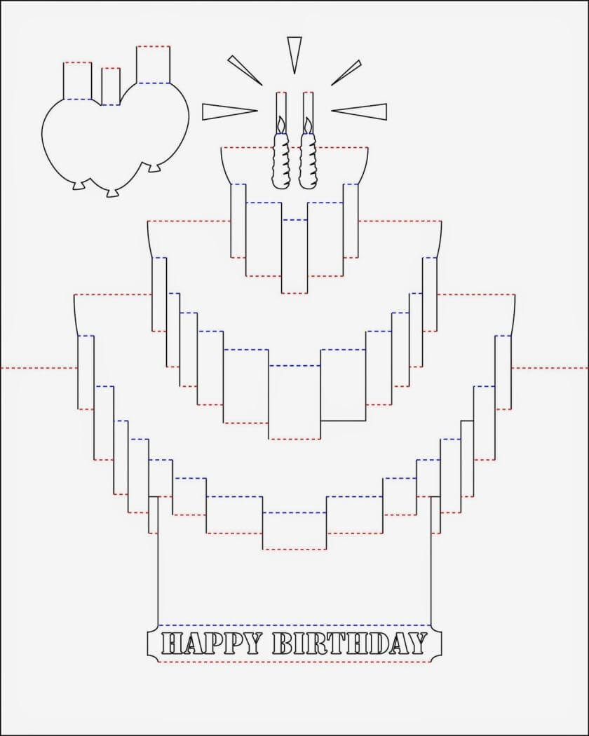 Pop Up Birthday Card Template | Pop Up Card Templates Pertaining To Happy Birthday Pop Up Card Free Template