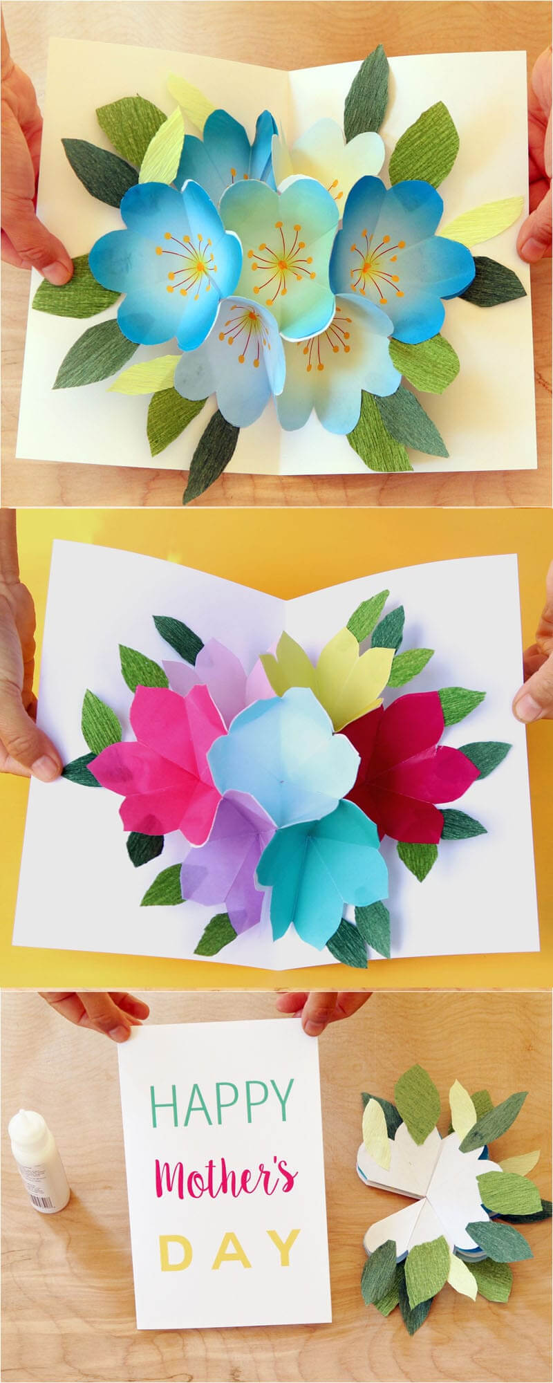 Pop Up Flowers Diy Printable Mother's Day Card – A Piece Of Regarding Diy Pop Up Cards Templates