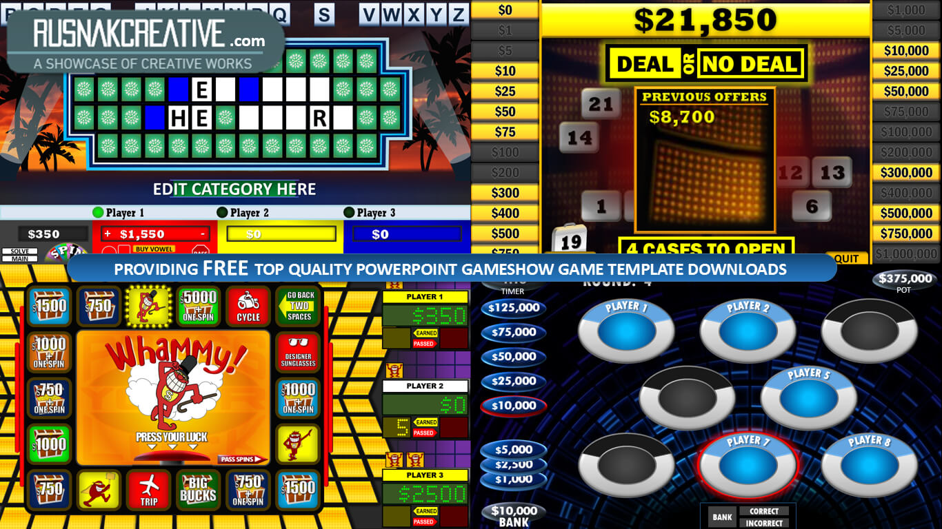 Powerpoint Game Show Templates - Customizeadding Your Throughout Powerpoint Template Games For Education