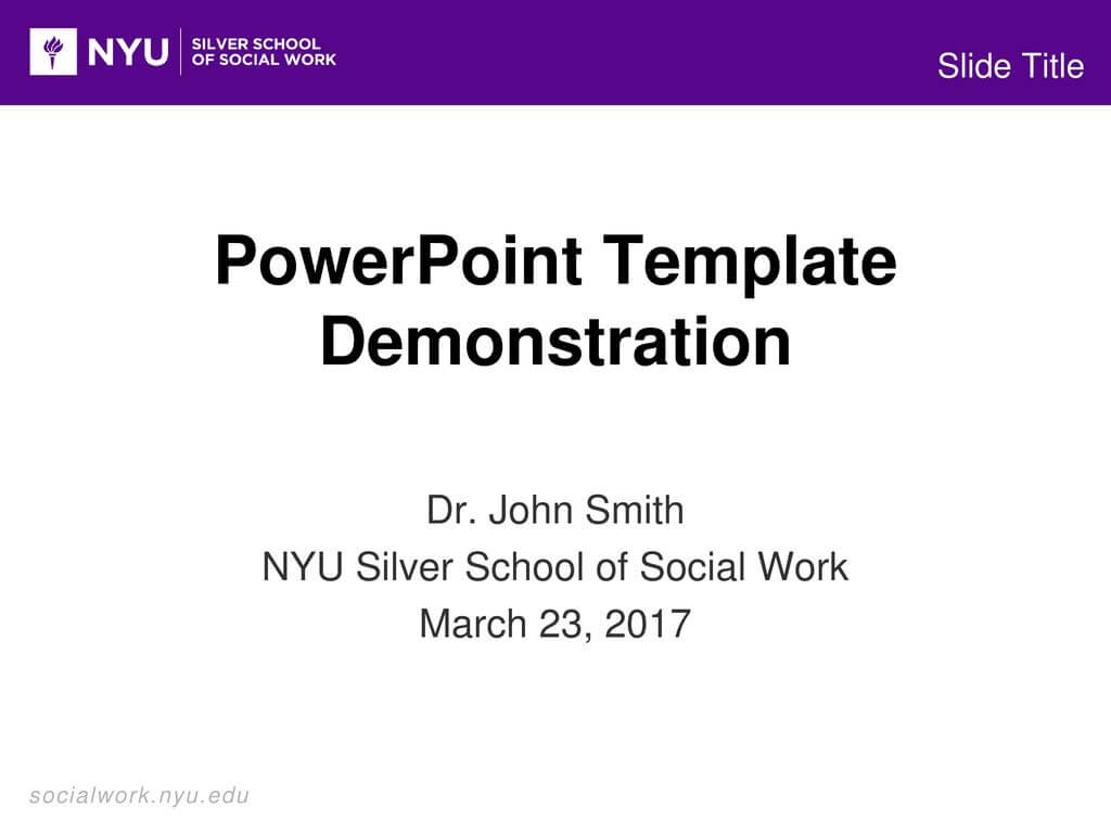 Powerpoint Template Demonstration – Ppt Download Inside Nyu Powerpoint Template