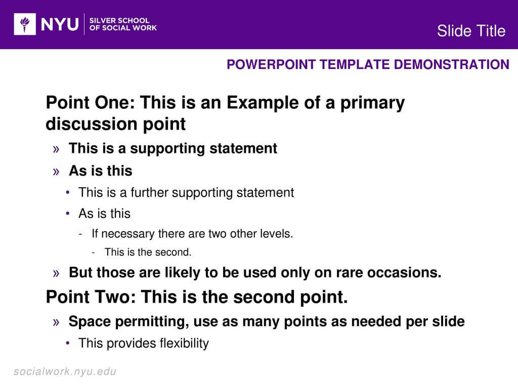 Powerpoint Template Demonstration – Ppt Download Regarding Nyu Powerpoint Template
