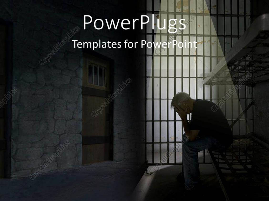 Powerpoint Template: Depression In Jail (17751) Pertaining To Depression Powerpoint Template