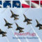 Powerpoint Template: Six Air Force Thunderbirds In Delta With Air Force Powerpoint Template