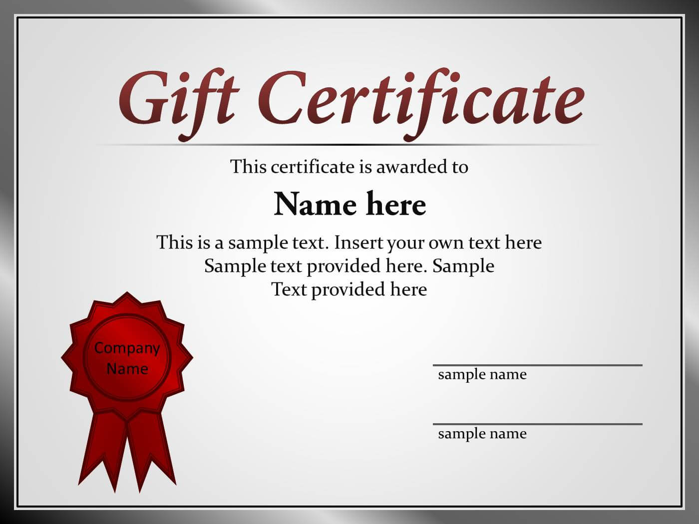 Present Certificate Templates ] – Form Gift Certificate With Present Certificate Templates