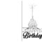 Print Out Black And White Birthday Cards | Birthday Card within Foldable Birthday Card Template
