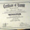 Printable 24 Images Of Printable Ministry Certificate In Certificate Of License Template