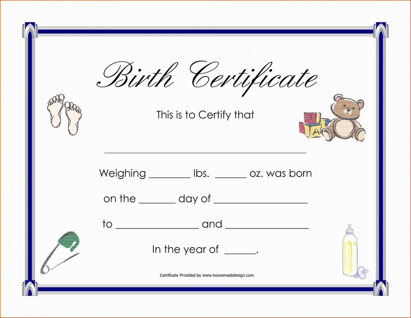 Printable Adoption Certificate Template And Child With In Blank Adoption Certificate Template