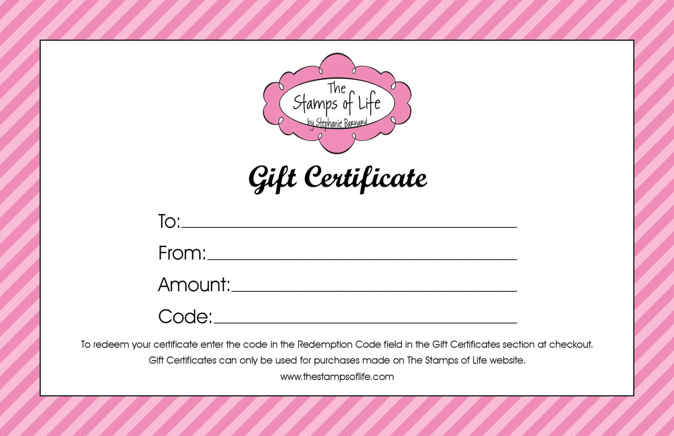 Printable Beauty Salon Gift Certificate Template Free Pertaining To Salon Gift Certificate Template