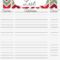 Printable Christmas Card Address List With Template Intended For Christmas Card List Template