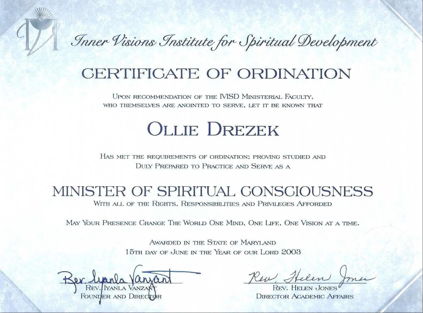 Printable Deacon Ordination Certificate Template Best Of Throughout Free Ordination Certificate Template