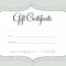Printable Fillable Gift Certificate Template Custom With Fillable Gift Certificate Template Free