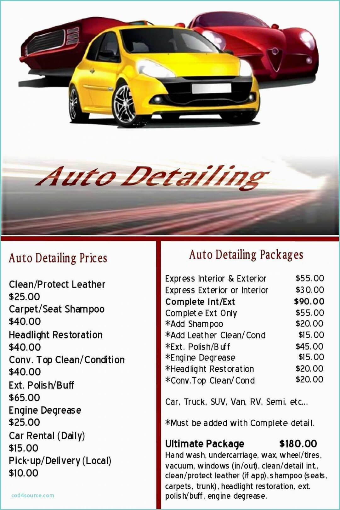 Printable Free Auto Detailing Gift Certificate Template Throughout Automotive Gift Certificate Template