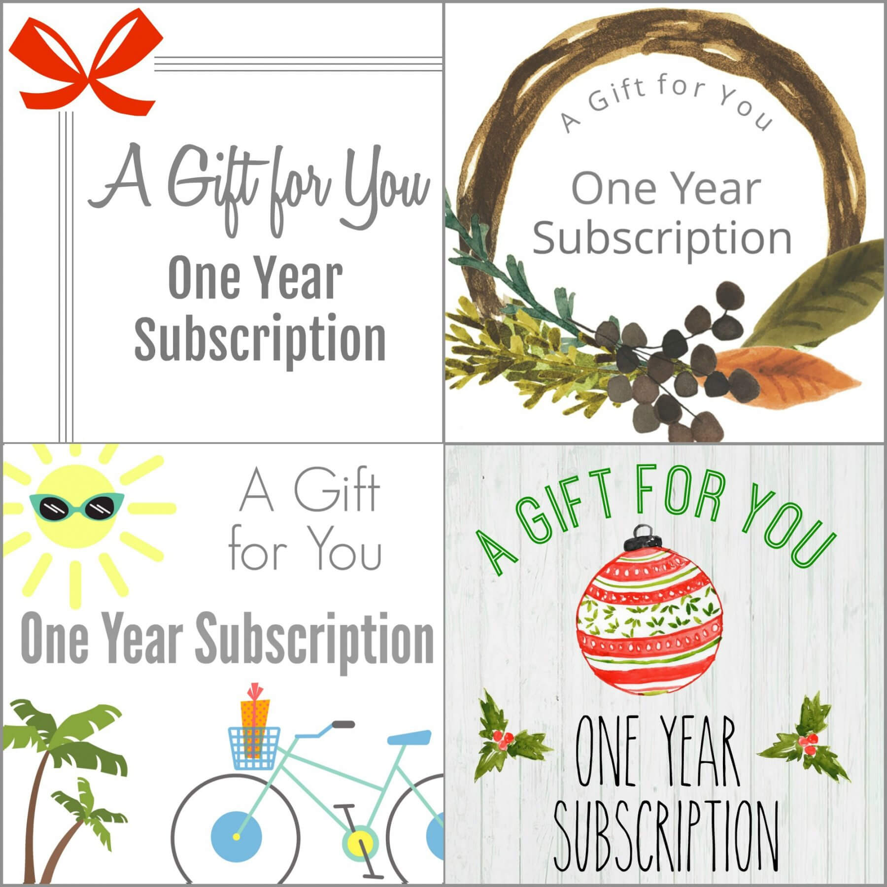 Printable Gift A Magazine Subscription With Our Free Within Magazine Subscription Gift Certificate Template