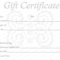 Printable Gift Cards Regarding Black And White Gift Certificate Template Free
