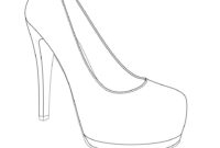 Printable High Heel Stencil Best Photos Of &lt;B&gt;High Heel within High Heel Shoe Template For Card