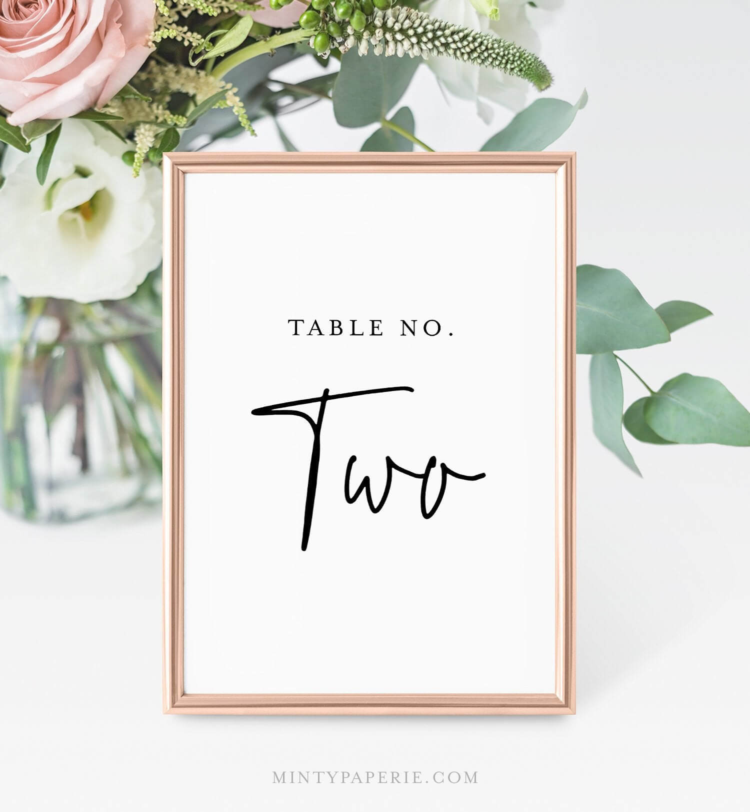 Printable Table Number Cards, Minimalist Wedding Table Pertaining To Table Number Cards Template