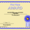 Printable Winner Certificate Templates | Certificate Inside First Place Certificate Template