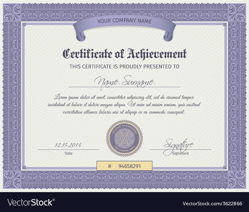 Qualification Certificate Template For Qualification Certificate Template
