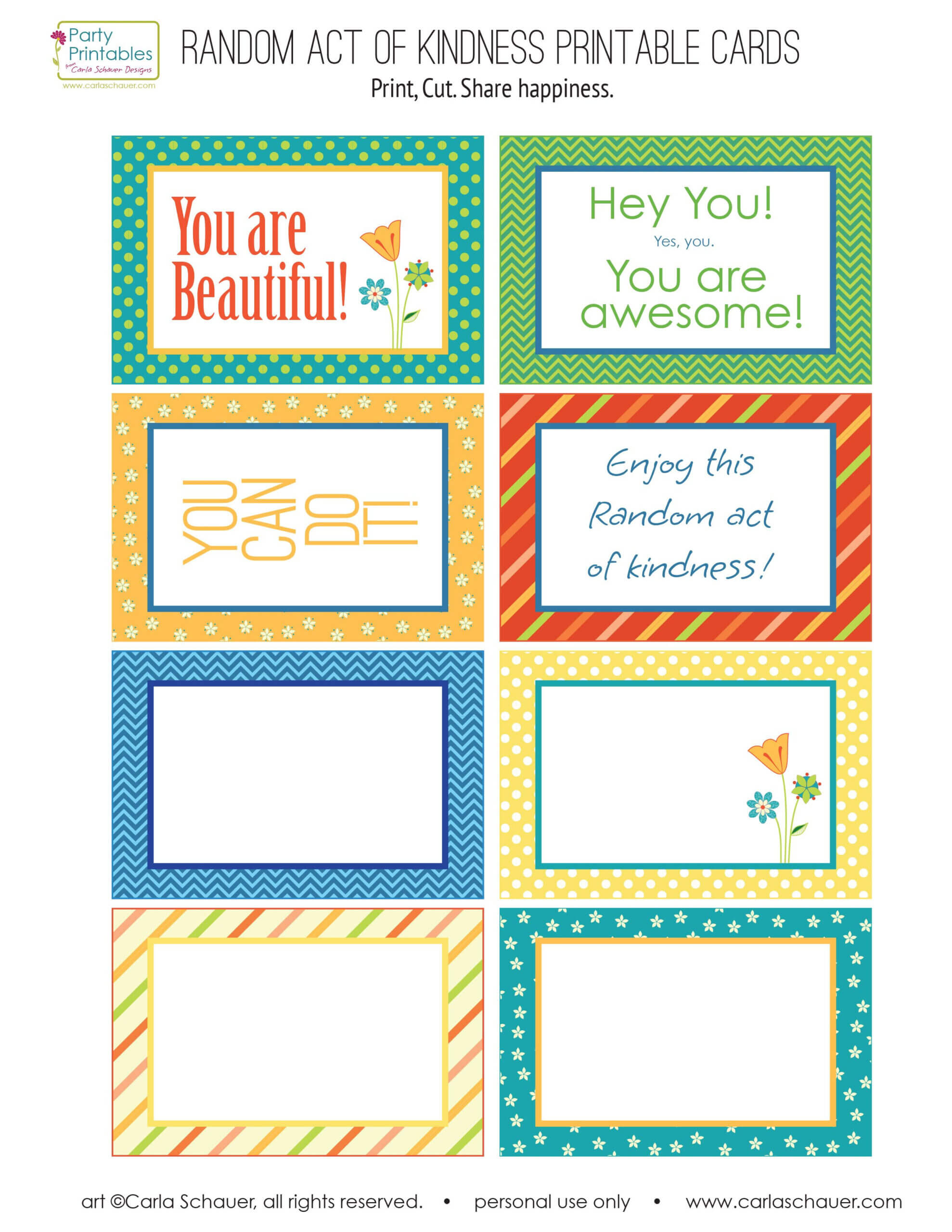 Random Act Of Kindness Printable Cards – Google Search Within Random Acts Of Kindness Cards Templates