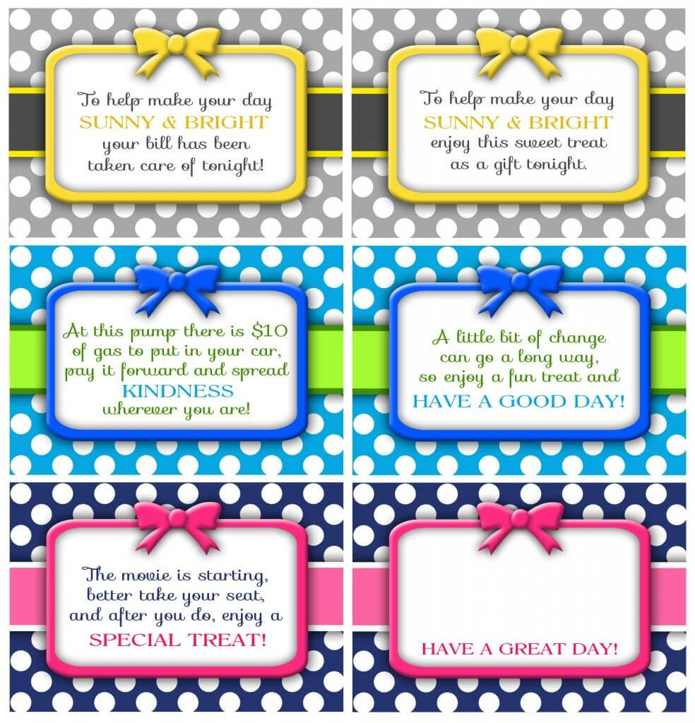 Random Acts Of Kindness Cards | Kindness Notes, Gifts, Cards Pertaining To Random Acts Of Kindness Cards Templates