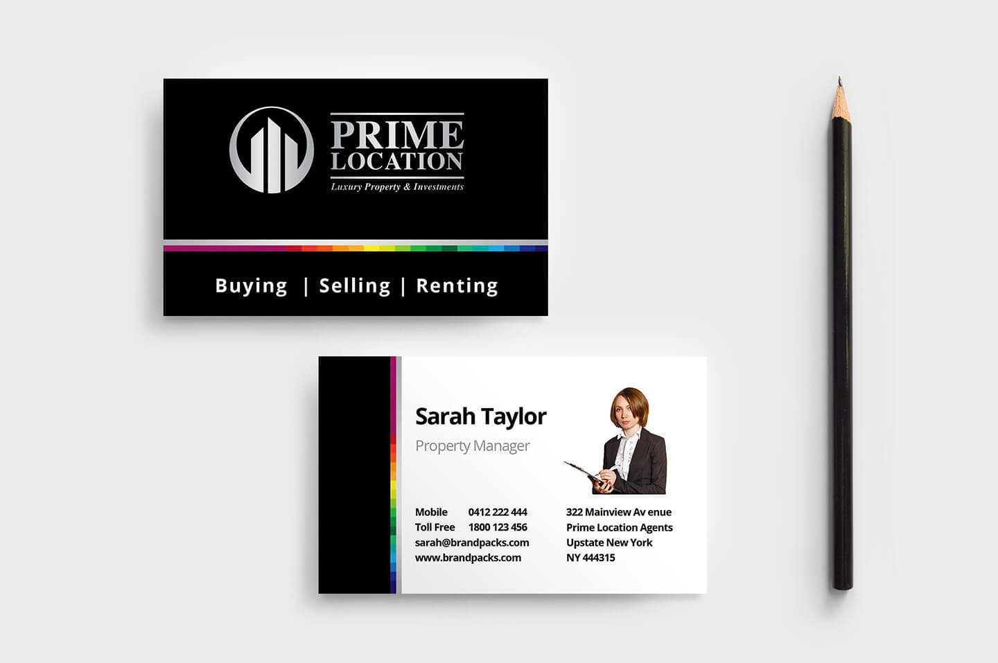 Realtor Business Card Template In Psd, Ai & Vector Regarding Real Estate Agent Business Card Template