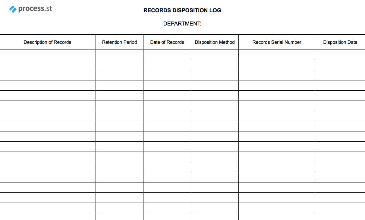 Records Disposal Checklist | Process Street Inside Certificate Of Disposal Template