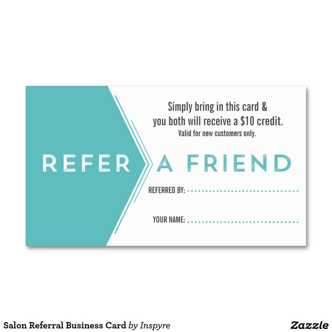 Salon Referral Business Card | Zazzle | Salon Business Throughout Referral Card Template