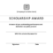 Scholarship Award Certificate Sample | Templates At Inside Scholarship Certificate Template