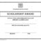 Scholarship Award Certificate Template | Certificate For Scholarship Certificate Template