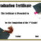 School Graduation Certificates | Customize Online With Or Intended For Free Printable Graduation Certificate Templates
