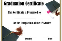 School Graduation Certificates | Customize Online With Or pertaining to 5Th Grade Graduation Certificate Template