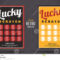 Scratch Off Lottery Ticket Vector Design Template Stock Intended For Scratch Off Card Templates