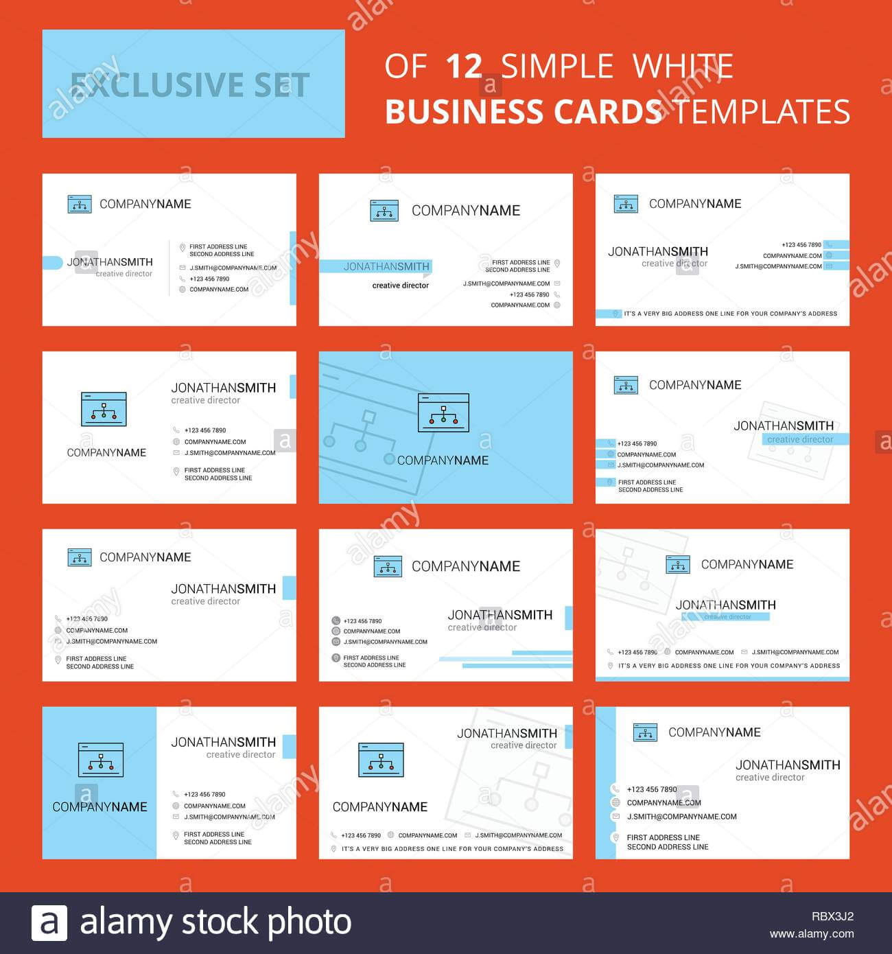Set Of 12 Networking Creative Busienss Card Template Within Networking Card Template
