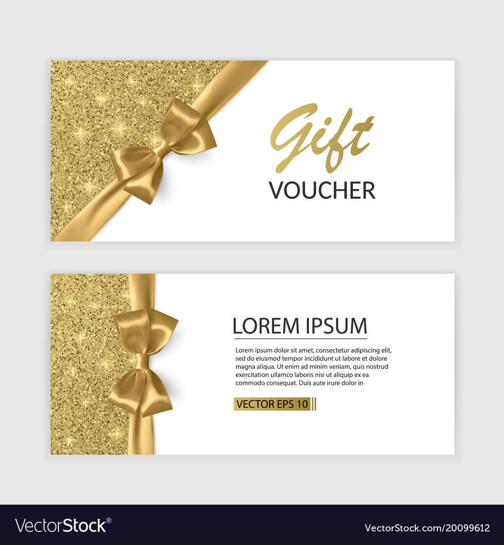 Set Of Gift Voucher Card Template Advertising Or Inside Advertising Card Template