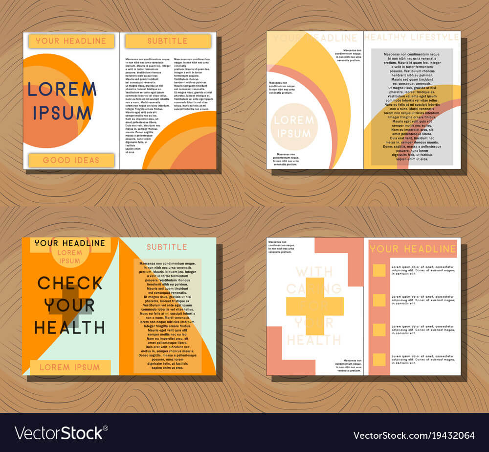 Set Of Medical Brochure Cover Template Flyer Within Healthcare Brochure Templates Free Download