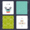 Set Of Winter Small Card Templates. Collection For Christmas.. In Small Greeting Card Template