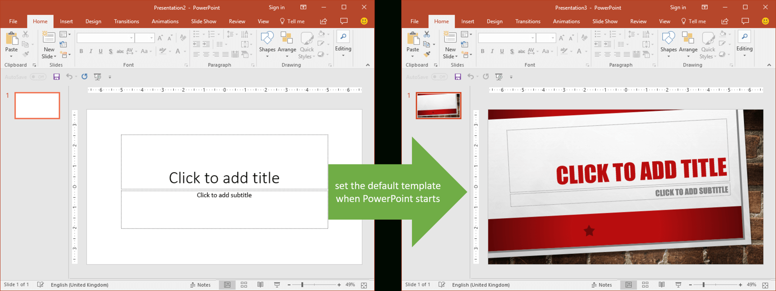 Set The Default Template When Powerpoint Starts | Youpresent Intended For Powerpoint Default Template