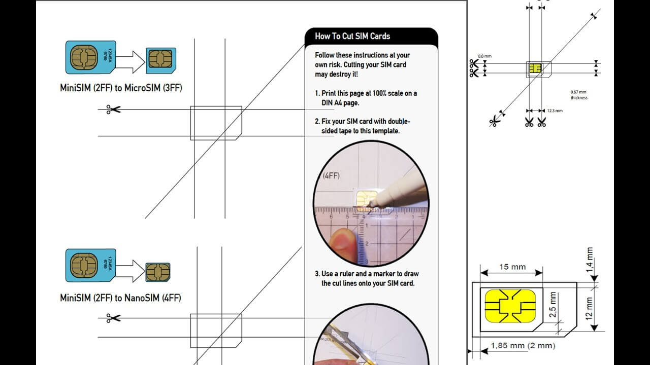 Sim Card Template Nano | Refference Cv Samples Within Sim Card Cutter Template