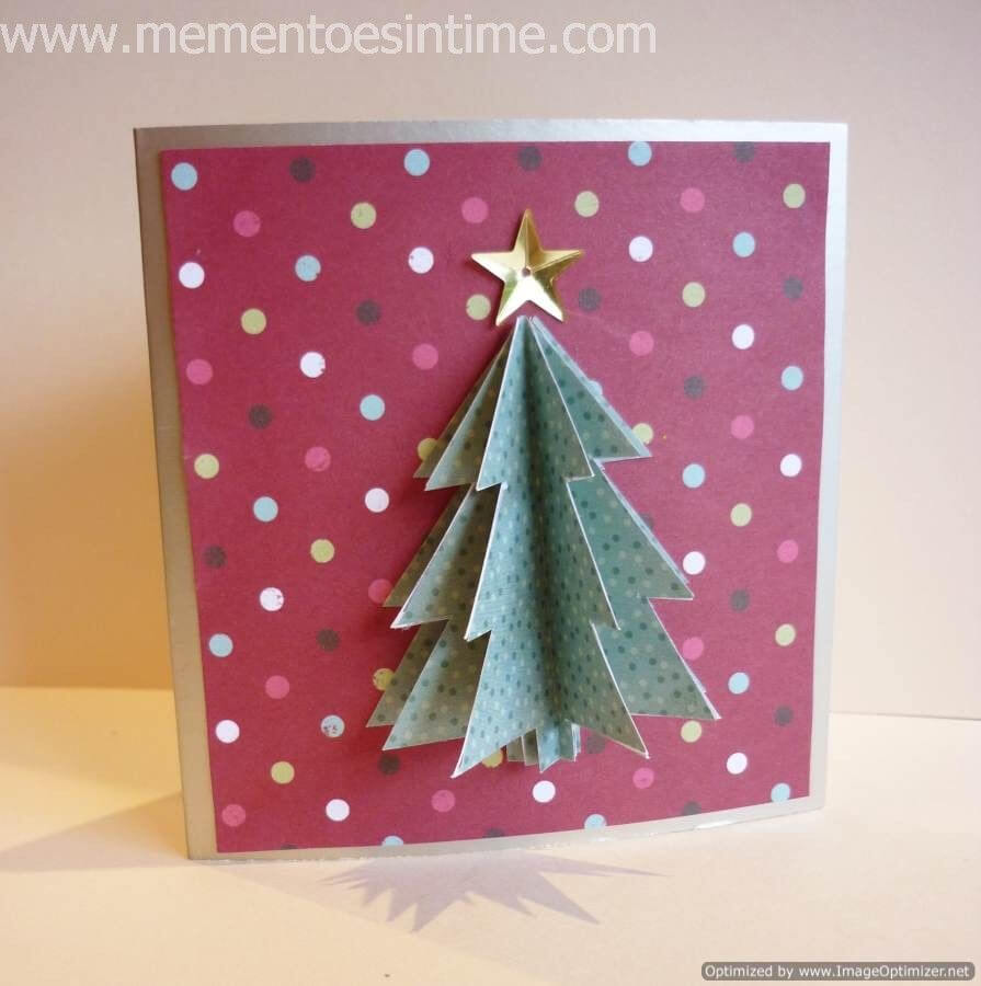 Simple 3D Christmas Card | 3D Christmas Tree Card, Christmas With Regard To 3D Christmas Tree Card Template