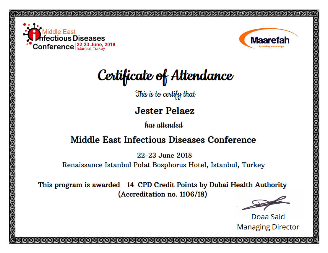 Simplecert Certificates Of Attendance For Conference Certificate Of Attendance Template