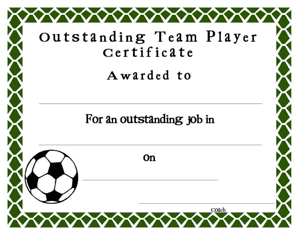 Soccer Award Certificates Template | Kiddo Shelter | Free For Soccer Certificate Template Free