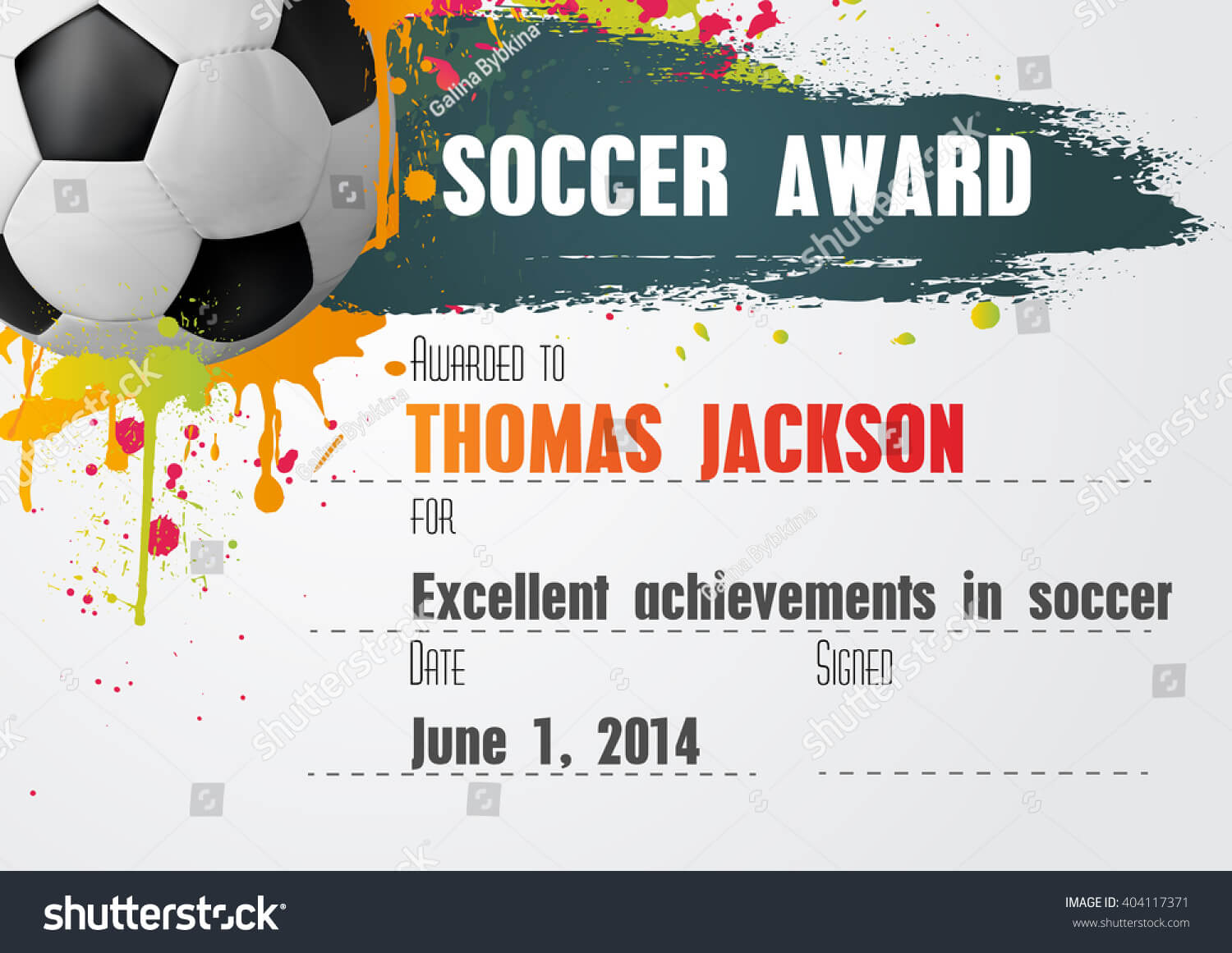 Soccer Certificate Template Football Ball Icon | Royalty Regarding Soccer Certificate Template