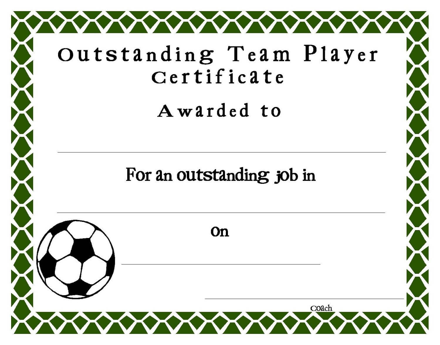Soccer Certificate Templates Blank | K5 Worksheets With Hockey Certificate Templates